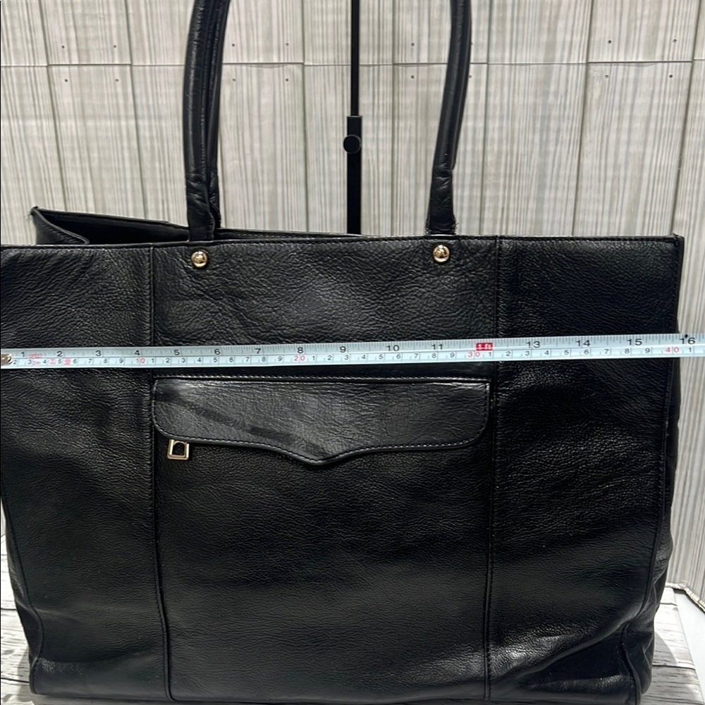 Rebecca Minkoff Black Tote Modern Professional Design - Picture 10 of 11